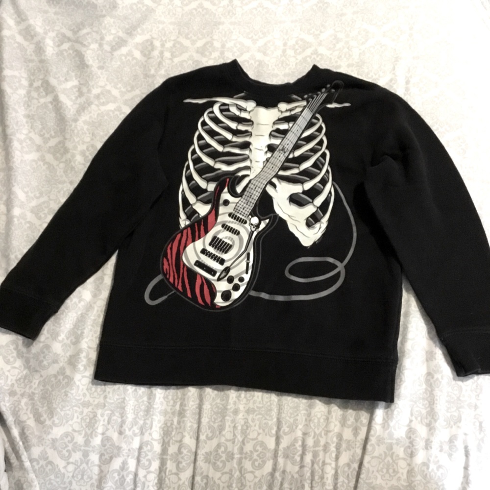 Joe Boxer Skeleton Guitar Sweatshirt